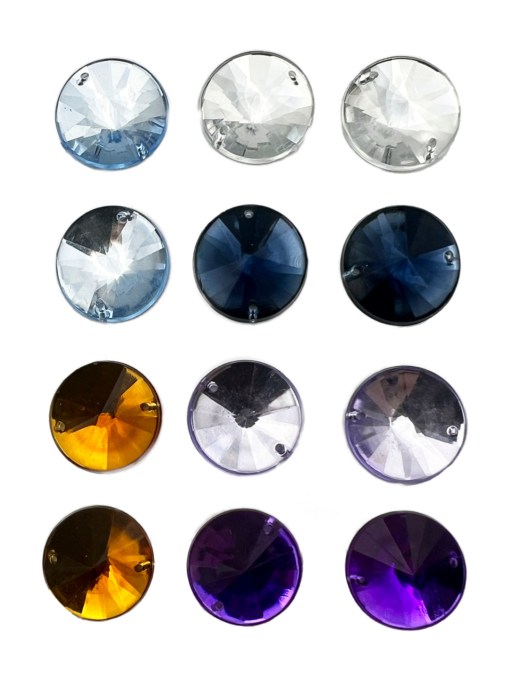 PIETRE ACRILICHE DA CUCIRE TONDO 20MM CF15PZ