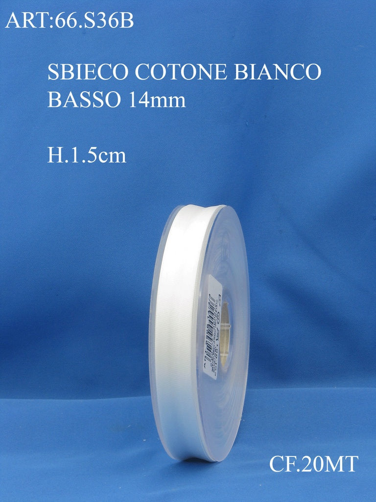 SBIECO COTONE BASSO BIANCO 14MM CF20 MT