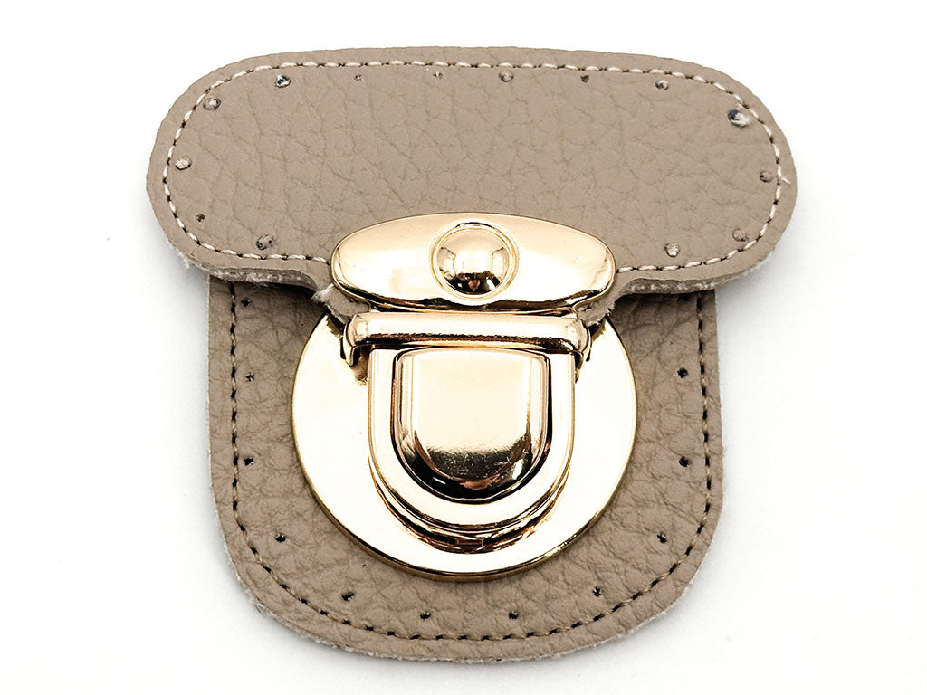 Chiusura borsa ecopelle 6x6 cm cf.1 kit