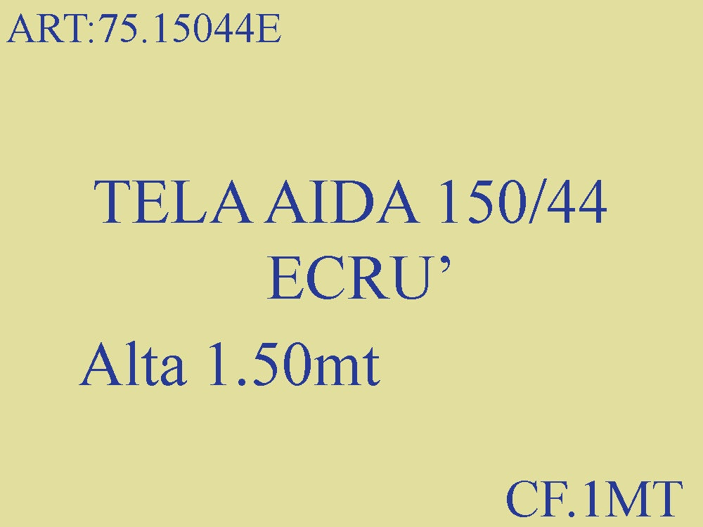 TELA AIDA 150/44 ECRU' CF 10 MT