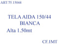 TELA AIDA 150/44 BIANCA CF 10 MT