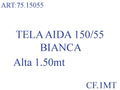 TELA AIDA 150/55 BIANCA CF 10 MT BIANCO