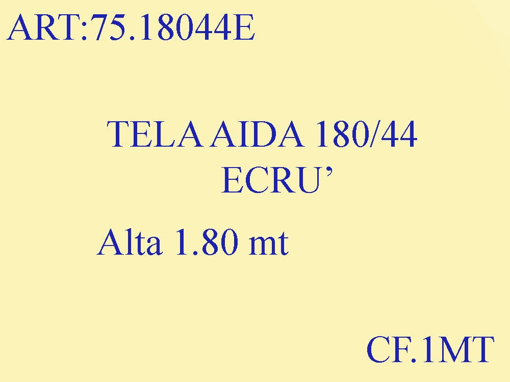 TELA AIDA 180/44 ECRU' CF 10 MT