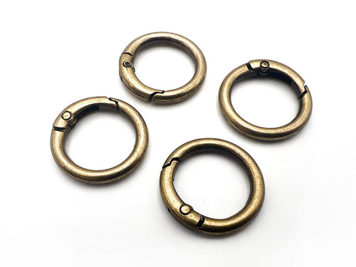MOSCHETTONE ANELLO VENTAGLIO BRONZO MM.20 CF.4PZ