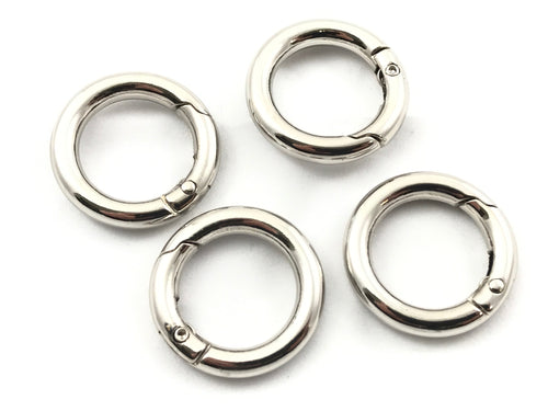 MOSCHETTONE ANELLO VENTAGLIO NICHEL MM.20 CF.4PZ