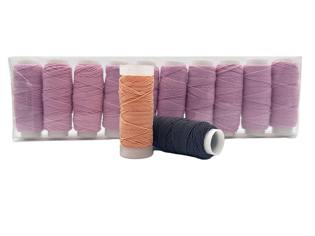 FILO ELASTICO PER CUCIRE 20MT CF.10PZ.