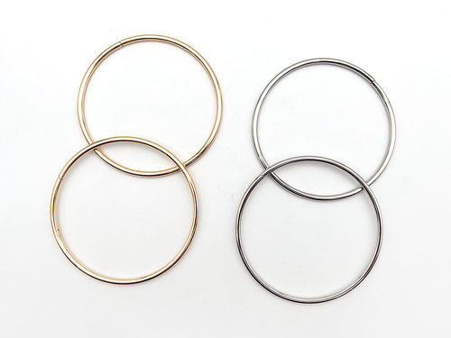 MANICI ANELLO ACCIAIO DIAM.10 CM CF.2PZ