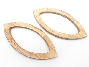 Wooden eye handles 19x9 cm pack of 2 pcs