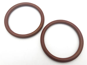 Wood handles circle diameter cm.13 pack of 2 pcs