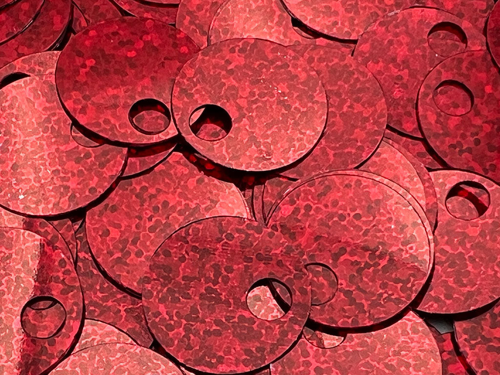 Paillettes grandi glitter | Ø 20 mm con foro 5mm | cf 12 gr 90 pz