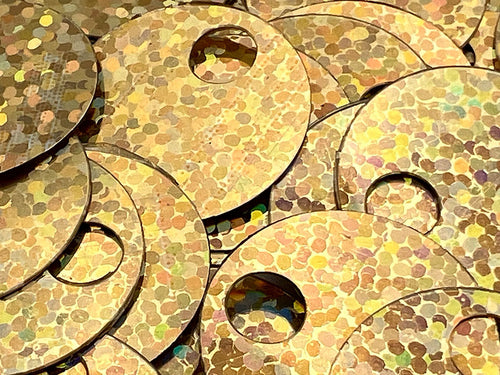 Paillettes grandi glitter | Ø 20 mm con foro 5mm | cf 12 gr 90 pz