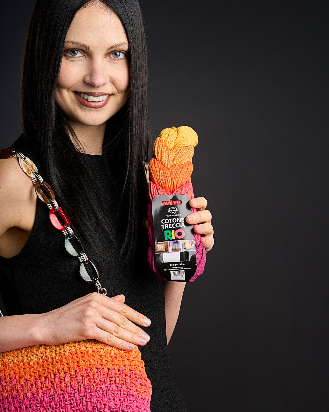 Algodón trenzado río 70% algodón - 30% poliéster cf.250gr