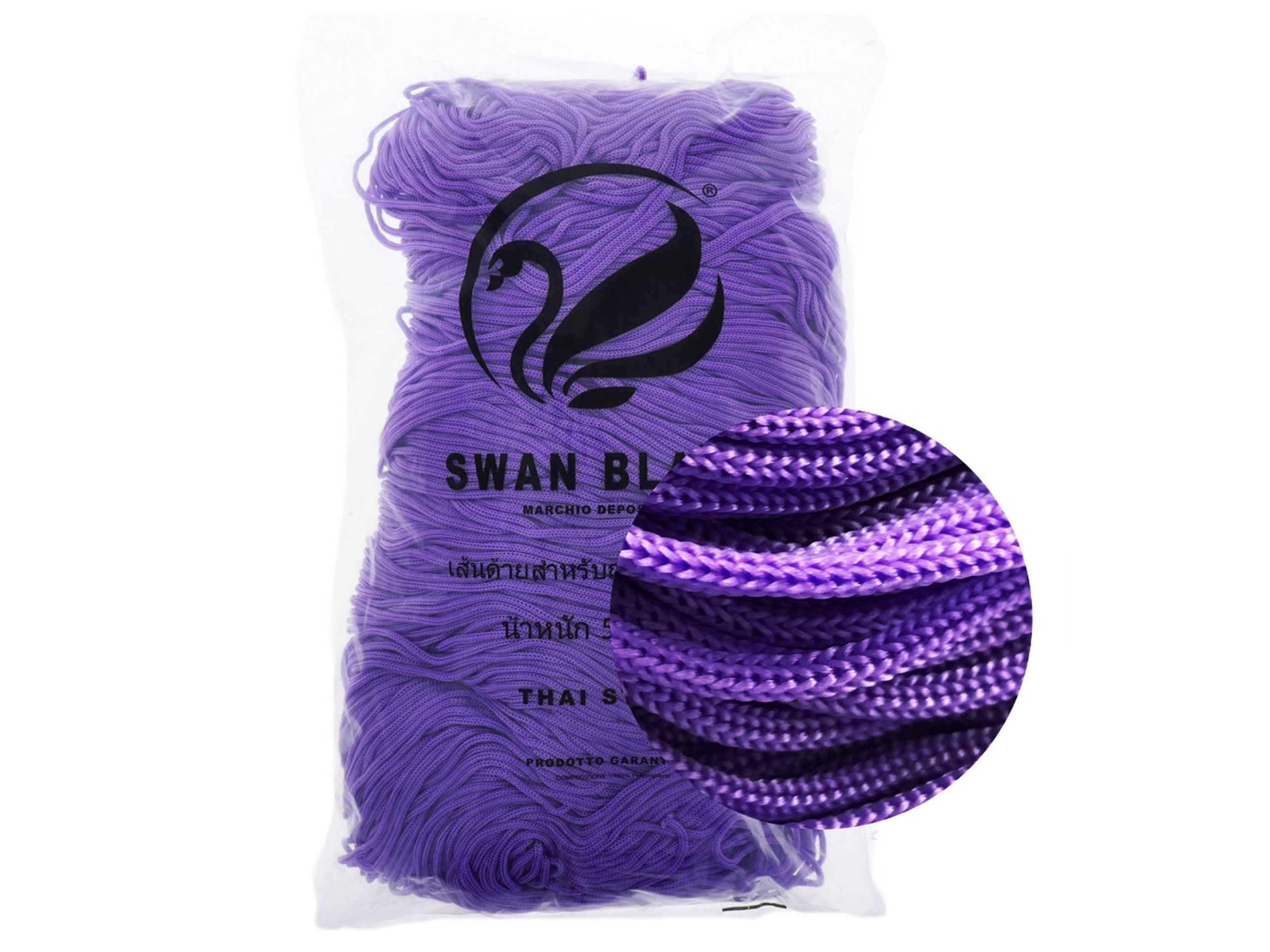 Cordino Thai Swan Black - Tre Sfere - L'originale! - Calore di Lana
